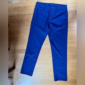 Vineyard Vines Mens Navy On The Go 5 Pocket 32x32 Pants
